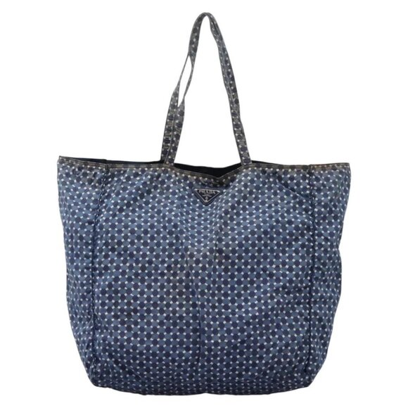 PRADA Tote Bag Nylon Blue Auth nb209 - Picture 3 of 16